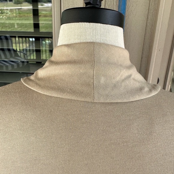 CONVERSE One Star ⭐️ Ladies Tan Belted Shawl Collar Wrap Cardigan - Sz SML - Picture 4 of 13